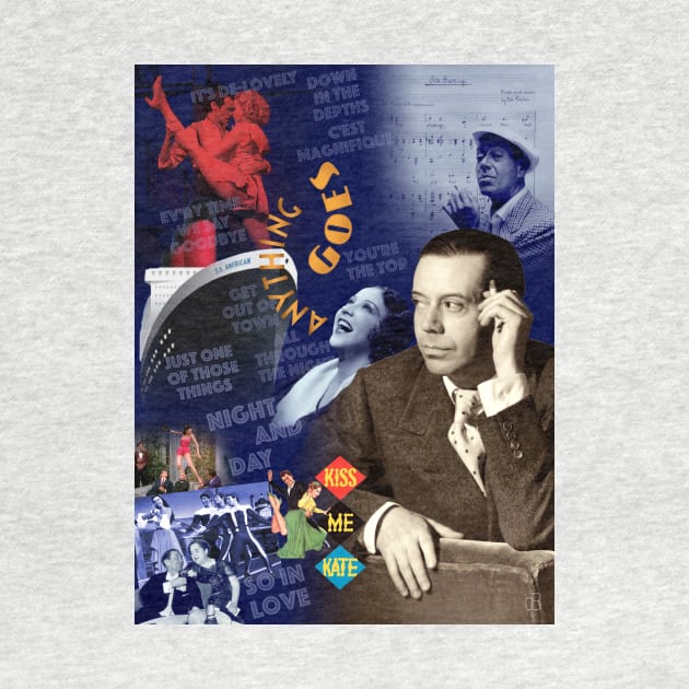 Cole Porter Portrait Collage by Dez53